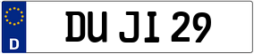 Trailer License Plate